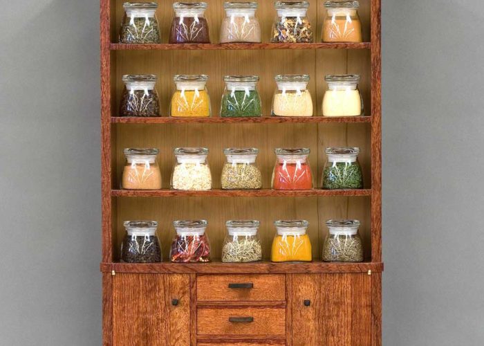 spice cabinet front view