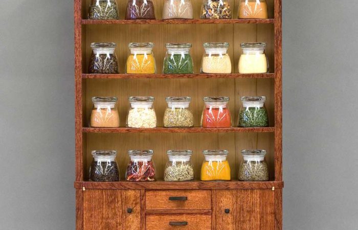 spice cabinet front view